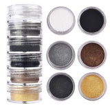 Resina epóxi Mold Corante Corante, Pigmento Pérola, Glitter Artesanato, Mineral, DIY, 6 Cores por Conjunto