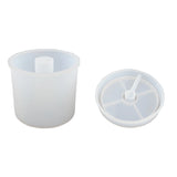 DIY resina epóxi Mold titular da lâmpada, cubo hexagonal, cilindro lâmpada de cabeceira, Silicone Mold, decoração Home