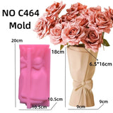 14-24cm grande dobrado listrado donut vaso resina molde de silicone onda listrado vaso concreto cimento gesso molde vaso geométrico molde