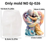3D Virgem Maria Empacotando Menino Puxando Molde De Silicone, Dia das Mães, Presente de Ação de Graças, Mulher Anjo Cimento Concreto Gesso Moldes