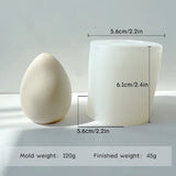 Molde de vela de ovo 3d, faça você mesmo, 8 cavidades, ovos geométricos de páscoa, molde de vela perfumada, chocolate, gelo, decoração de casa, presente de páscoa