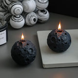 Forma da lua vela molde de silicone diy aromaterapia sabão resina gesso gelo cubo chocolate moldes vela fazendo kit casa decoração presentes