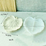 Bandeja de folhas de concreto molde de silicone artesanal folhas de bordo forma jóias armazenamento prato molde gesso casa ornamento resina cola epoxy moldes
