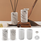 Garrafa De Aromaterapia Cilíndrica Molde De Silicone, DIY Cimento De Gesso, Inserção De Vaso, Recipiente Perfumado, Ornamento De Fundição, Decoração De Casa