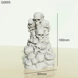 Silicone Skull Head Candle Mold, Vela criativa caseira, Paródia Halloween, Aromaterapia Combinada