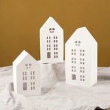 Casa 3D Castiçal Moldes, Janela Oca, Molde Do Castiçal, Gesso, Concreto Scented Stand, DIY Artesanato Presente, Home Decor