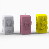 Molde de silicone para vela original guanyin vela aromaterapia gesso artesanal sabão jesmonite molde diy