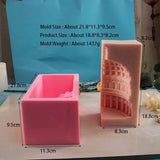 3d criativo arquitetura nórdica vela molde de silicone diy cúpula arco romano concreto gesso sabão vela fazendo ferramenta decoração para casa