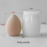 Ovo de páscoa coelho forma de ovo molde de silicone vela gesso ornamento molde decoração vela fazendo suprimentos