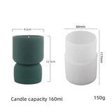 Criativo Aromaterapia Vela Copo, Titular De Concreto, Recipiente, Moldes, Gesso, Decoração, Cimento, Castiçal, Molde De Silicone