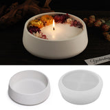 Frasco De Vela Redonda, Molde De Silicone, Copo De Perfume, Gesso, Cimento, Caixa De Armazenamento De Jóias, Molde De Resina, Suculento Vaso De Flores, Decoração De Casa Presente, DIY