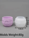 Face Lips Jar Moldes De Silicone, Vasos De Concreto, Frasco De Armazenamento, Pen Holder, Copos De Vela, Ornamento De Resina De Molde, Artesanato De Arte, Artesanato De Gesso