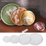 Concreto Redondo Silicone Molde Prato De Resina, Placa Fazendo Moldes, Painel De Exibição De Jóias DIY, Armazenamento De Gesso, Molde Coaster, 15-30cm