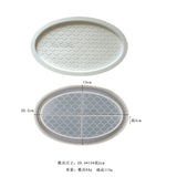 Molde De Silicone Para Fazer Bancada De Concreto E Bandeja De Vaidade, DIY Dispenser Garrafas Organizadores Bandeja, Vela Trinkets Titular Moldes