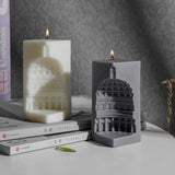 3d criativo arquitetura nórdica vela molde de silicone diy cúpula arco romano concreto gesso sabão vela fazendo ferramenta decoração para casa