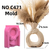 Novo 14-24cm grande vaso minimalista nórdico resina molde de silicone forma geométrica irregular vaso concreto cimento gesso molde de silicone