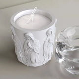 Pinkie Concrete Candle Cup, Molde De Silicone, Figura Europeia, Virgem Maria Design, Caixa De Armazenamento, Tampa Do Frasco De Vela, Molde De Silicone De Cimento