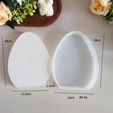 Páscoa em branco multi-tamanho ovo decoração molde de silicone artesanal 3d aromatreatment gesso desenho de páscoa decoração de ovo fazendo ferramenta