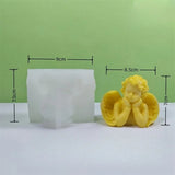 Anjo Perfumado Silicone Vela Molde, Anjo Alado, Bolo De Ornamento De Chocolate, Sabão Artesanal, Vela Fazendo, Molde De Resina