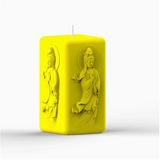 Molde de silicone para vela original guanyin vela aromaterapia gesso artesanal sabão jesmonite molde diy