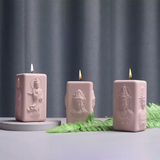 Molde de silicone para vela original guanyin vela aromaterapia gesso artesanal sabão jesmonite molde diy