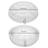 Grande Bandeja Circular Molde De Gesso Resina Epóxi Diy Molde De Silicone Plantador De Cimento Bandeja De Armazenamento Em Casa Tigela De Concreto Molde