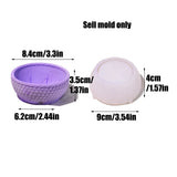Molde de silicone para fundição de tigela de gesso, prato de jóias recipientes de concreto moldes de gesso, forma de cesta tecida, moldes de resina epóxi para casa