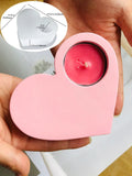 Grande Concreto Coração Forma Silicone Mold, DIY Coração Prato De Armazenamento, Castiçal, Resina Bandeja De Jóias, Fundição