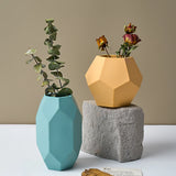 Hexagonal Faceta Jar Silicone Mold, DIY Gesso Concreto, Irregular Vela Perfumada Cup, Pen Holder, Caixa De Armazenamento, Craft Mould, Home Decor