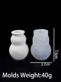 Molde De Silicone De Frasco De Concreto, Cabaça Artesanal DIY, Estilo Saco De Sorte, Gesso, Vaso Pequeno, Castiçal, Molde De Resina, Artesanato, Decoração De Casa