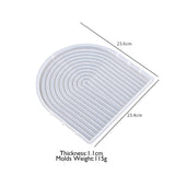 U Em Forma De Moldes De Gesso para Home Decor Making, Molde De Silicone, DIY Cimento Onda Placa Base, Arch Coaster, Prato De Armazenamento, Art Orament
