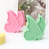 Butterfly Skull Silicone Candle Mold, Anjo e Anjo Padrão, DIY Resina Mold, Decoração do Dia das Bruxas, Home Decor, 2D