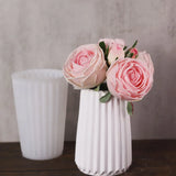 Gesso Vaso Listrado Silicone Mold DIY Flower Pot Decor Cimento Gesso Flower Pot Estilo Minimalista Home Decor Desktop Ornaments