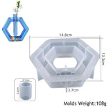 Arched Round Hidropônico Gesso Moldes DIY Concreto Retangular Planta Hidropônico Vaso Resina Molde Decoração Para Casa Artesanato Presentes
