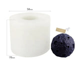 Forma da lua vela molde de silicone diy aromaterapia sabão resina gesso gelo cubo chocolate moldes vela fazendo kit casa decoração presentes