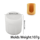 Round Wax Melting Furnace, Silicone Mold, DIY, Handmade Gesso, Concreto, Hidropônico Vaso, Castiçal, Resina Moldes, Home Decor