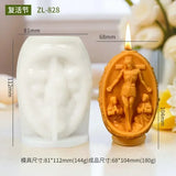 3D Páscoa Jesus Ovo Vela Molde, Molde De Silicone, Molde Virgem Maria, Resina Jesus Ovo, Moldes De Gesso, Presente De Páscoa, Novo, 2024
