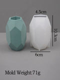 Hexagonal Faceta Jar Silicone Mold, DIY Gesso Concreto, Irregular Vela Perfumada Cup, Pen Holder, Caixa De Armazenamento, Craft Mould, Home Decor