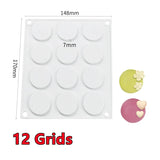 Novo 24/12/4 Cavidade Cera Selo Carimbo Molde Silicone Pad Mat DIY Artesanato Cera Selagem Mat Ferramenta Scrapbooking Presente Pacote Cartão do Convite