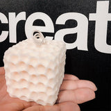 Cubo favo de mel scented vela gesso molde de silicone grau alimentício mousse de chocolate forma de cubo 3d moldes presente de casamento decoração para casa