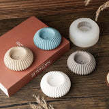Suporte De Vela De Linha De Concreto, Molde De Silicone, Frasco De Incenso Redondo, Recipiente De Vela Perfumada, Ferramentas De Fundição, Decoração De Casa, DIY