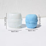 2024 diy fio bola vela molde de silicone tricô fio coração vela molde fio cilindro resina cimento gesso moldes presente natal