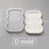 Wabi-Sabi Estilo Oval Bandeja De Armazenamento, Molde De Concreto, Placa De Resina Epóxi, Molde De Silicone, Decoração De Casa, Bandeja De Armazenamento De Porca, Gesso