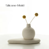 Molde De Silicone De Garrafa De Aromaterapia Bandeja De Gesso De Cimento Concreto, Conjunto De Combinação De Vaso Pequeno, Combinação Criativa