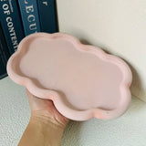 Wabi-Sabi Estilo Oval Bandeja De Armazenamento, Molde De Concreto, Placa De Resina Epóxi, Molde De Silicone, Decoração De Casa, Bandeja De Armazenamento De Porca, Gesso