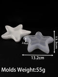Molde De Silicone Redondo para DIY, Handmade Plum Blossom Shape, Coaster, Gesso, Bandeja De Armazenamento De Concreto, Flower Pot Base, Home Decor