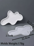 Molde irregular de silicone para decoração, gesso artesanal, armazenamento de concreto, saucer coaster, molde de resina epóxi, presente criativo do ofício, DIY