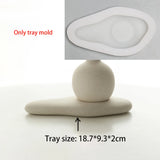 Molde De Silicone De Garrafa De Aromaterapia Bandeja De Gesso De Cimento Concreto, Conjunto De Combinação De Vaso Pequeno, Combinação Criativa