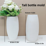 Molde De Vaso Listrado De Silicone Suporte De Vela De Cimento Concreto, vaso De Plantas Suculentas Circulares, Molde De Gesso DIY