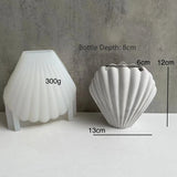 Criativo Shell Vaso Silicone Molde Gesso Cimento Molde DIY Handmade Pen Holder Flower Pot Artesanato Fazendo Casa Desktop Decoração Simples